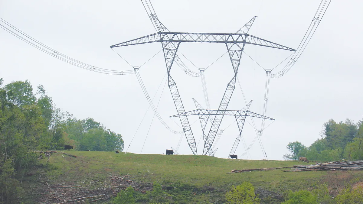 Overhead power lines